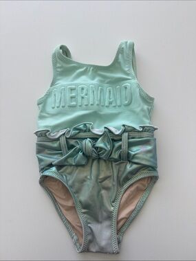 Kids "Mermaid" Mint Green One-Piece Swim Suit